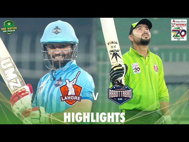 Full Highlights | Lahore Whites vs Abbottabad | Match 33 | National T20 Cup 2025 | PCB | M2L1A