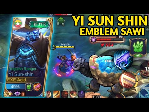 SOLO RANK YI SUN SHIN EMBLEM SAWI FAST FARMING 8 MENIT LEVEL 15?? | FARMING CEPAT TOP GLOBAL YSS