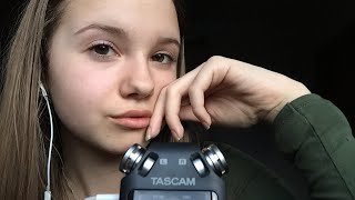 [ASMR] New Microphone!!! Mouth Sounds (kissing, teeth chattering,...) and talking!