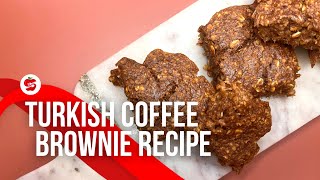 Vegan Turkish Coffee Brownie ☕ | Sugar-Free & Delicious Dessert Recipe