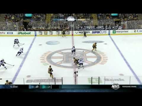 David Backes tip in goal 2-1 St. Louis Blues vs Boston Bruins 11/21/13 NHL Hockey.