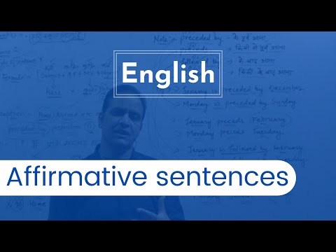 Affirmative sentences