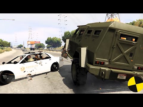 GTA V CRAZY INSURGENT CRASHES COMPILATION DESTRUCTION GTA 5 CAR CRASHES #27 | CrashDestructions