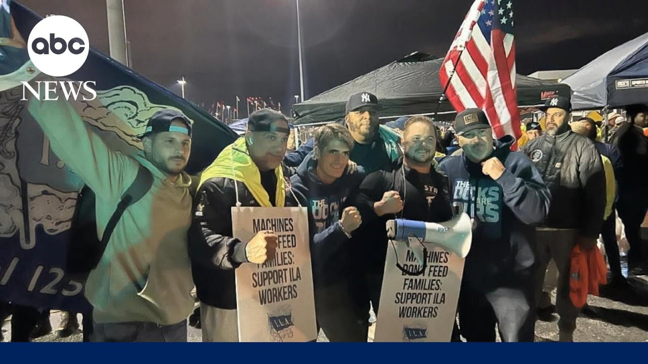 Thousands of dockworkers go on strike