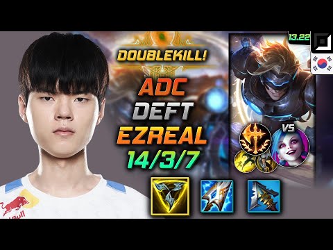 Ezreal Adc Build Deft Trinity Force Conqueror - LOL KR GrandMaster Patch 13.22