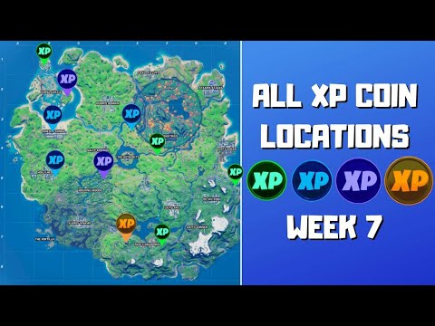 All Week 7 XP Coin Locations Fortnite Battle Royale