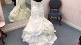 How To - French Bustle a Bridal Dress