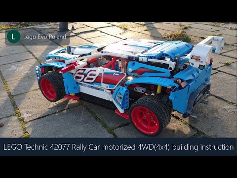 LEGO Technic 42077 Rally Car motorized 4WD(4x4) - instruction part1 (front axle with suspension)