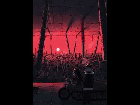 Owari no Uta but it's played in an abandoned city's loudspeakers