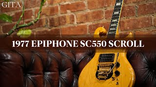 Video thumbnail for THIS GUITAR IS A HIDDEN GEM! | 1977 Epiphone SC550 Scroll Demo - GITA by Guitars In The Attic