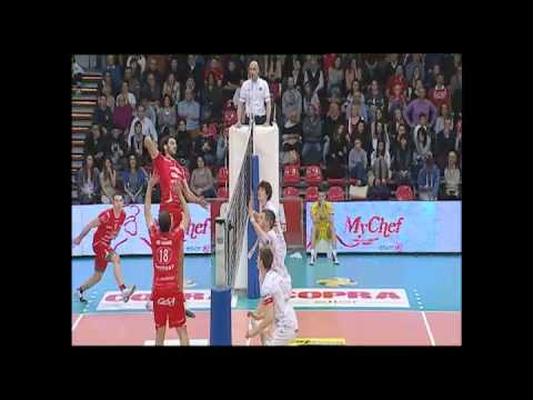 Serie A1 maschile (playoff) Piacenza - Città di Castello 3-1