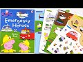 Peppa Pig Emergency Heroes Sticker Scenes Book For Kids ️小豬佩奇救援英雄趣味場景貼�