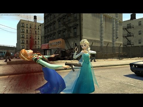 Anna VS Elsa Frozen Fight HD
