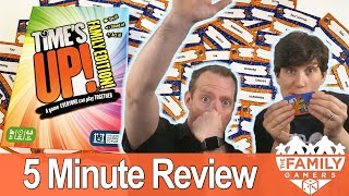 Time's Up Family Edition board game review - a party guessing game for families!