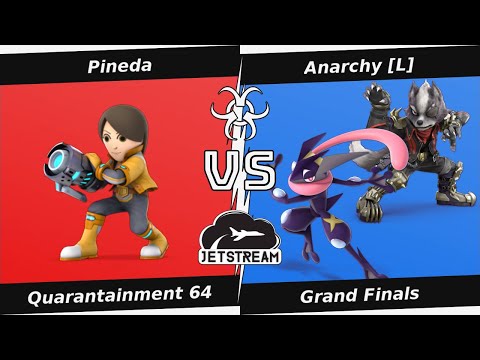 Quarantainment 64 Grand Finals - Pineda (Mii Gunner) Vs Anarchy [L] (Greninja, Wolf) - SSBU
