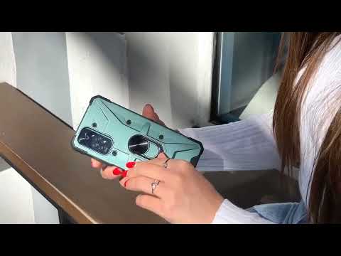 Чехол на Xiaomi Redmi A1 / Xiaomi Redmi A2 черный противоударный с кольцом подставка держатель - фото 2 - id-p2276117357