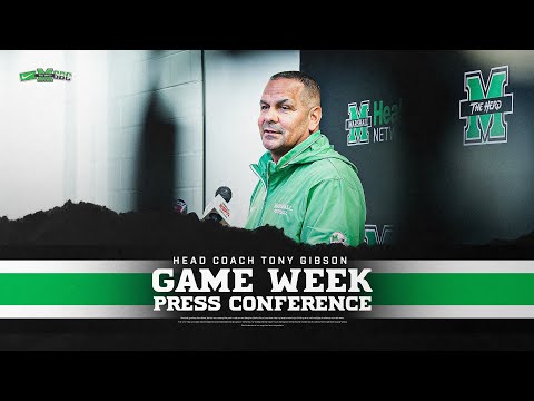 Marshall Football: Tony Gibson Weekly Press Conference (Week 1 | at Georgia)