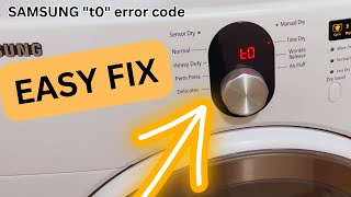 t0 Error Code Fix | Samsung Dryer