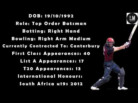 Chad Bowes Cricket Highlights