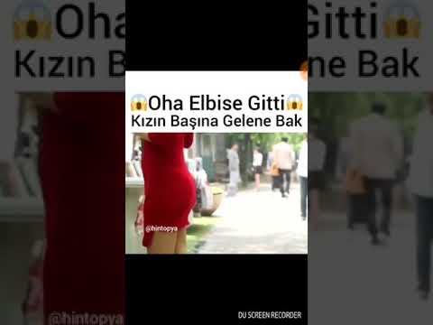 Adamın çantası kızın eteğine takıldı (kore klip)