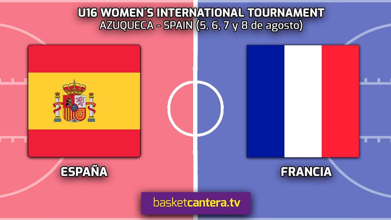 ESPAÑA vs FRANCIA.- U16 Women´s International Tournament (Azuqueca 8/08/23)