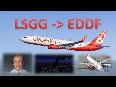 ✈️👨‍✈️ VATSIM: IFR Flight Example: Geneva to Frankfurt! - FULL ATC!! Video