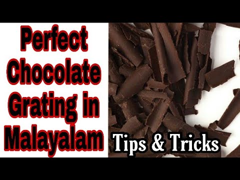 ചോക്ലേറ്റ് ഗ്രേറ്റ് ചെയ്യാൻ അറിയാത്തവർക്കും perfect ആയി ഗ്രേറ്റ് ചെയ്യാം/ perfect grated chocolate