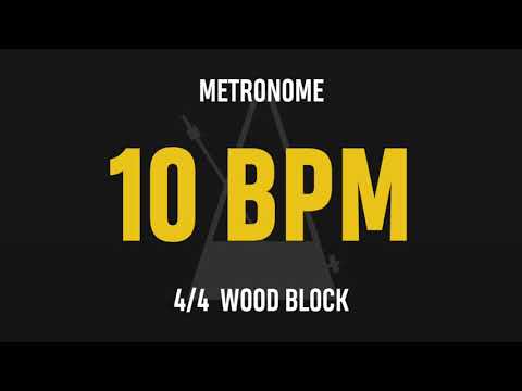 10 BPM 4/4 - Best Metronome (Sound : Wood block)