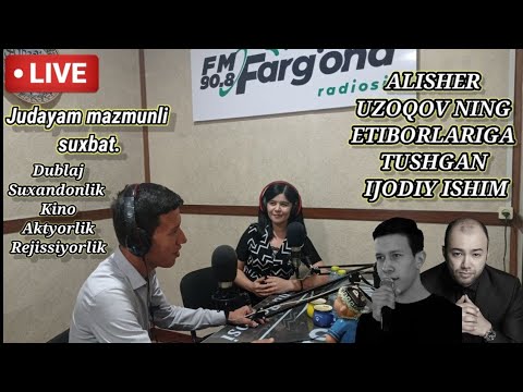 FARG'ONA FM RADIOSI 90.8 TO'LQINLARIGA MENI MEXMON SIFATIDA TAKLIF ETISHDI.