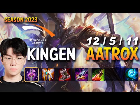 HLE Kingen AATROX vs AKSHAN Top - Patch 13.12 KR Ranked