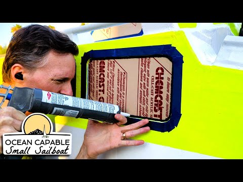 OCSS-084 Anstreichen des Decks und Einbau von Totlichtern – Bau eines Mini-Kreuzer-Segelboots