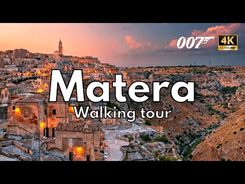 MATERA, Italia [ 4K ] PASEO A PIE  | Con subtítulos | Basílicata sur de Italia "WALKING TOUR"