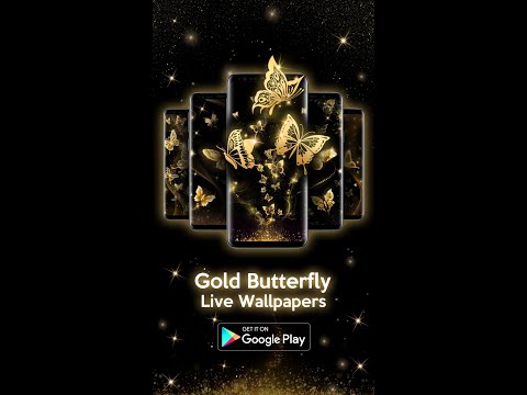 Gold Butterfly Live Wallpaper Video