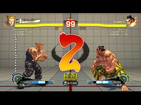 SSFIVAE~ Guile (Blue Emblem) vs.  E.Honda (o wa re jp) HD