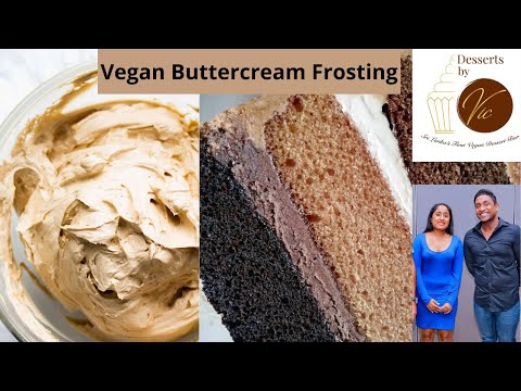 How to make Vegan Buttercream Frosting | Coffee Buttercream | Desserts by Vic | Vic Viveka