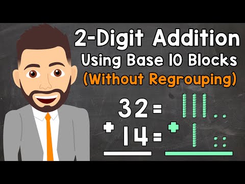 Adding 2 Digit Numbers Using Base 10 Blocks Without Regrouping Elementary Math With Mr J