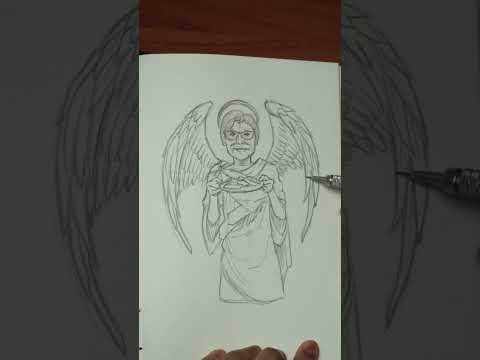 [ASMR] Drawing @cookingwithlynja As An Angel
