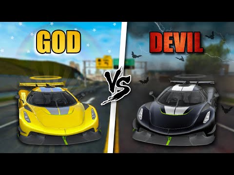 GOD 😇 VS DEVIL 😈 || Extreme Car Driving Simulator