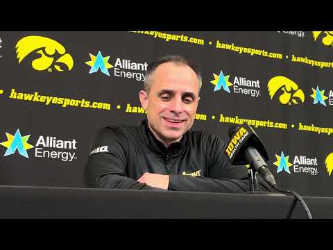 Ben McCollum reacts to Iowa basketball’s loss to Michigan