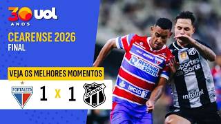 FORTALEZA 1 X 1 CEARÁ | MELHORES MOMENTOS | FINAL CAMPEONATO CEARENSE 2026 (JOGO DE IDA)