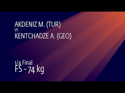 1/4 FS - 74 kg: M. AKDENIZ (TUR) v. A. KENTCHADZE (GEO)