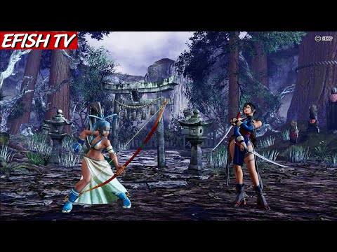 Mina Majikina VS Shiki (Hardest AI) - SAMURAI SHODOWN
