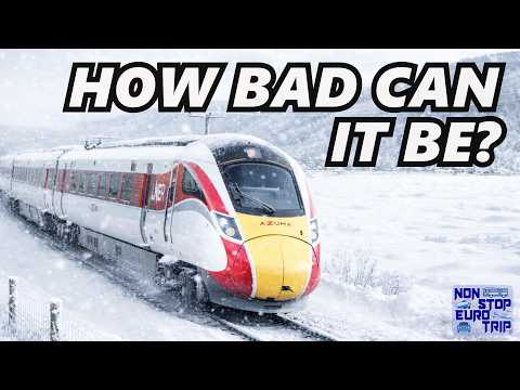 HUGE Snowfall, -18 °C & Cancellation: First Class from Inverness to London ❄️