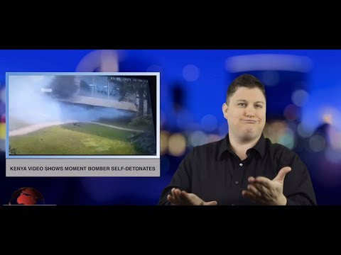 Kenya video shows moment bomber self-detonates (ASL - 1.17.19)