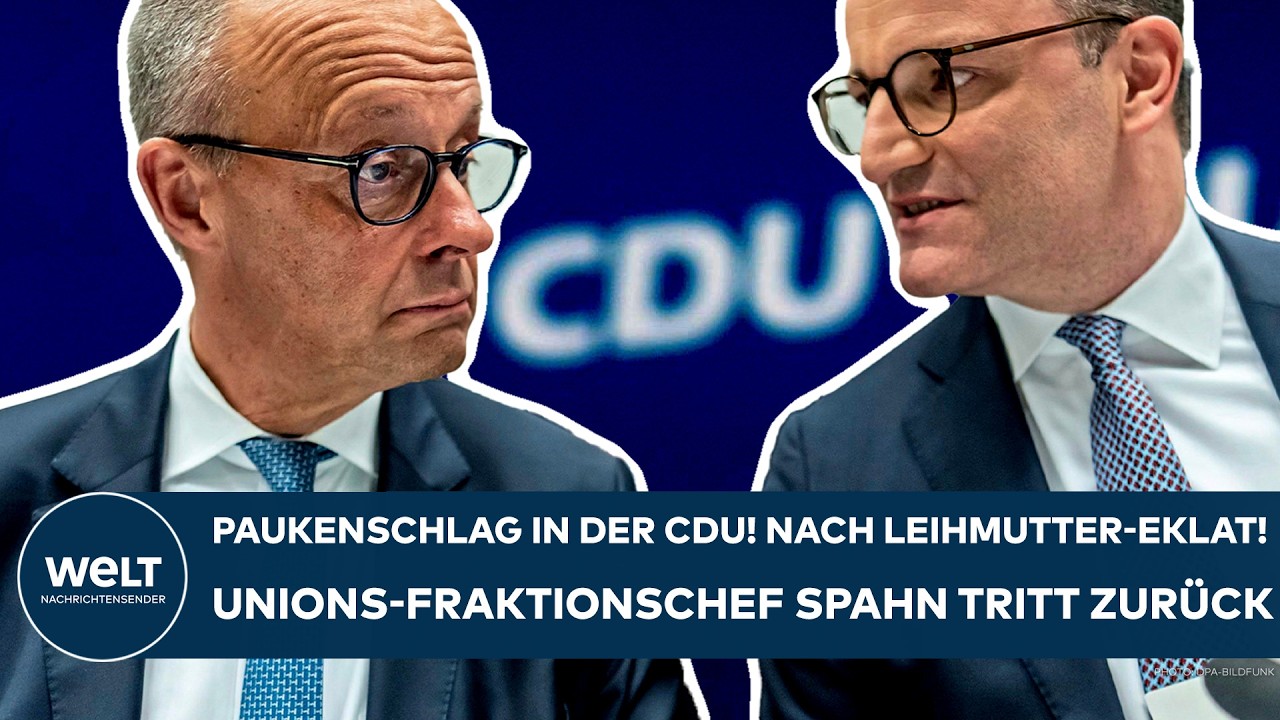DEUTSCHLAND: CDU-Paukenschlag! Nach Leihmutter-Eklat! Unions-Fraktionschef Jens Spahn tritt zurück!