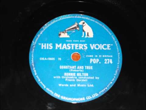 Ronnie Hilton ‎– Constant And True - 1956