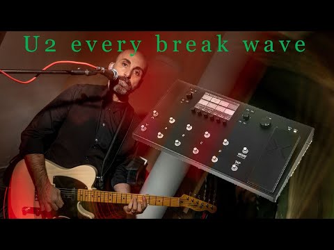 U2 - every breaking wave - guitar cover  track solo