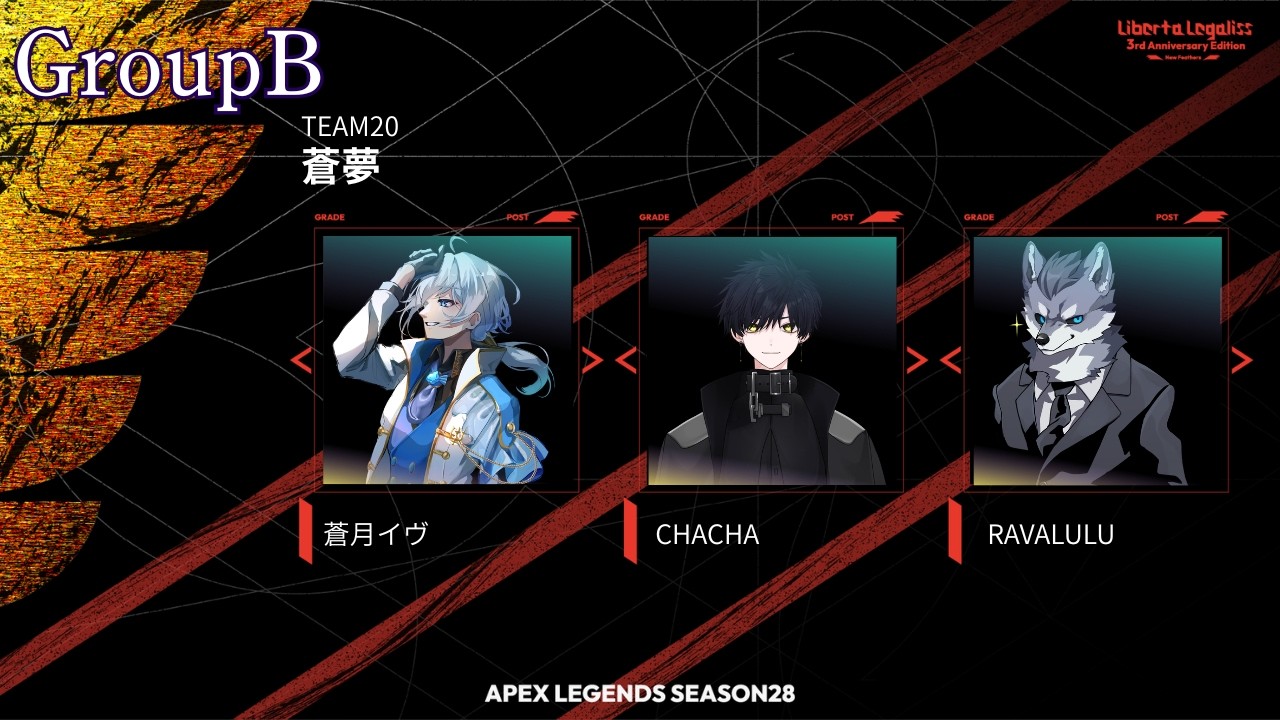 LibertaLegaliss 3rd Anniversary Apex Legends Custom Match本番