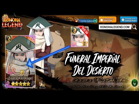 Konoha Legend - New LR arrived! Limited Rare Gaara(Kazekage) Skill Animation Demo android/iOS