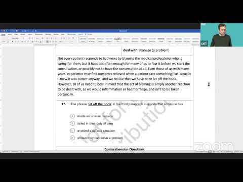 Reading Part C Comprehension